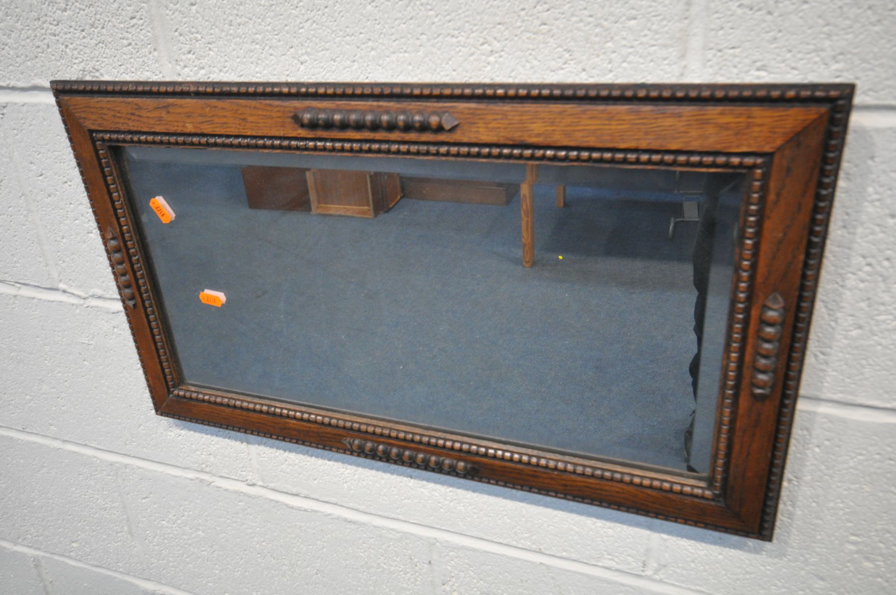 A SELECTION OF MIRRORS, to include a set of three gilt framed bevelled edge mirrors, four other gilt - Image 8 of 8