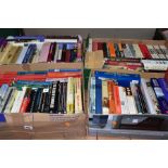 FOUR BOXES OF BOOKS, approximately eighty books of mainly military and history titles (4 BOXES)