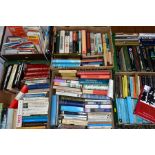 SIX BOXES OF BOOKS, MAPS AND GUIDES, approximately one hundred and seventy books, mainly history