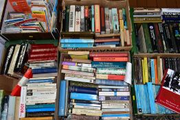 SIX BOXES OF BOOKS, MAPS AND GUIDES, approximately one hundred and seventy books, mainly history