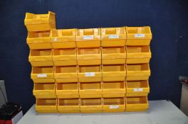 TWENTY SIX DEXION MAXI BIN 30 WORKSHOP STORAGE BINS width 20cm depth 28cm height 16cm