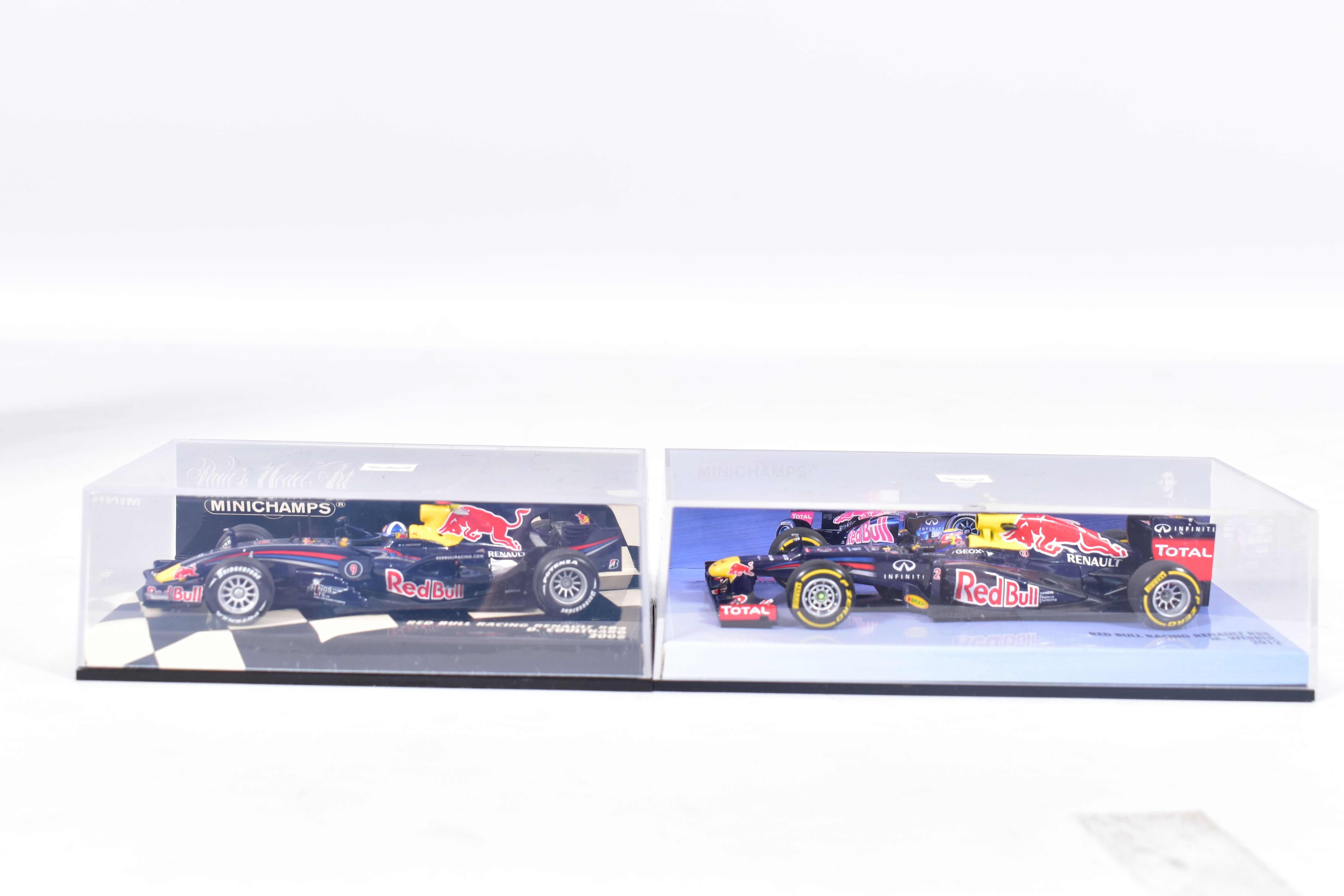 TEN BOXED ASSORTED PAUL'S MODEL ART MINICHAMPS 1:43 SCALE DIECAST F1 RACING CAR MODELS, all are - Image 2 of 6