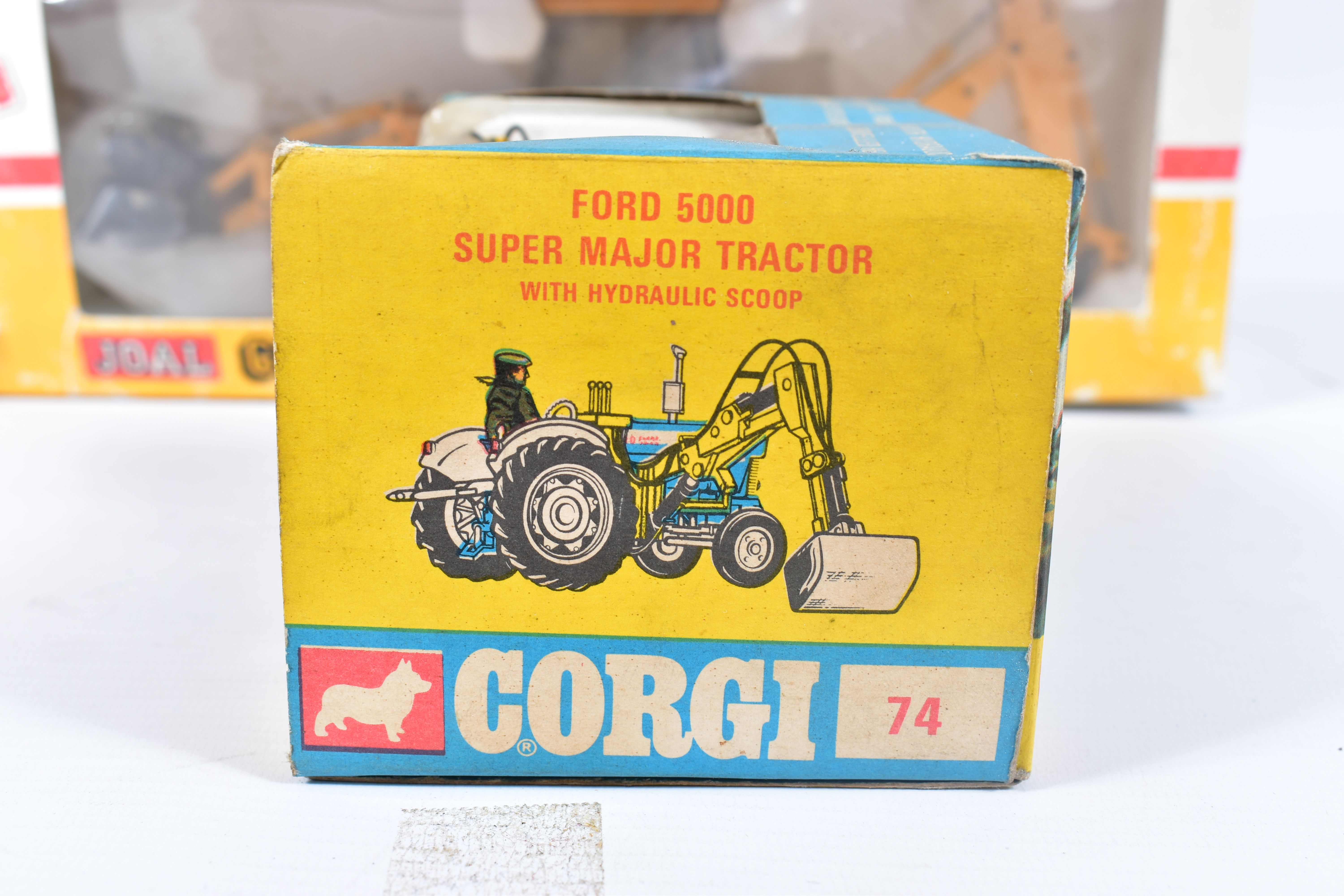 TWO BOXED CORGI TOYS TRACTOR MODELS, Massey-Ferguson 165 with Saw attachment, No.73 and Ford 5000 - Image 7 of 10