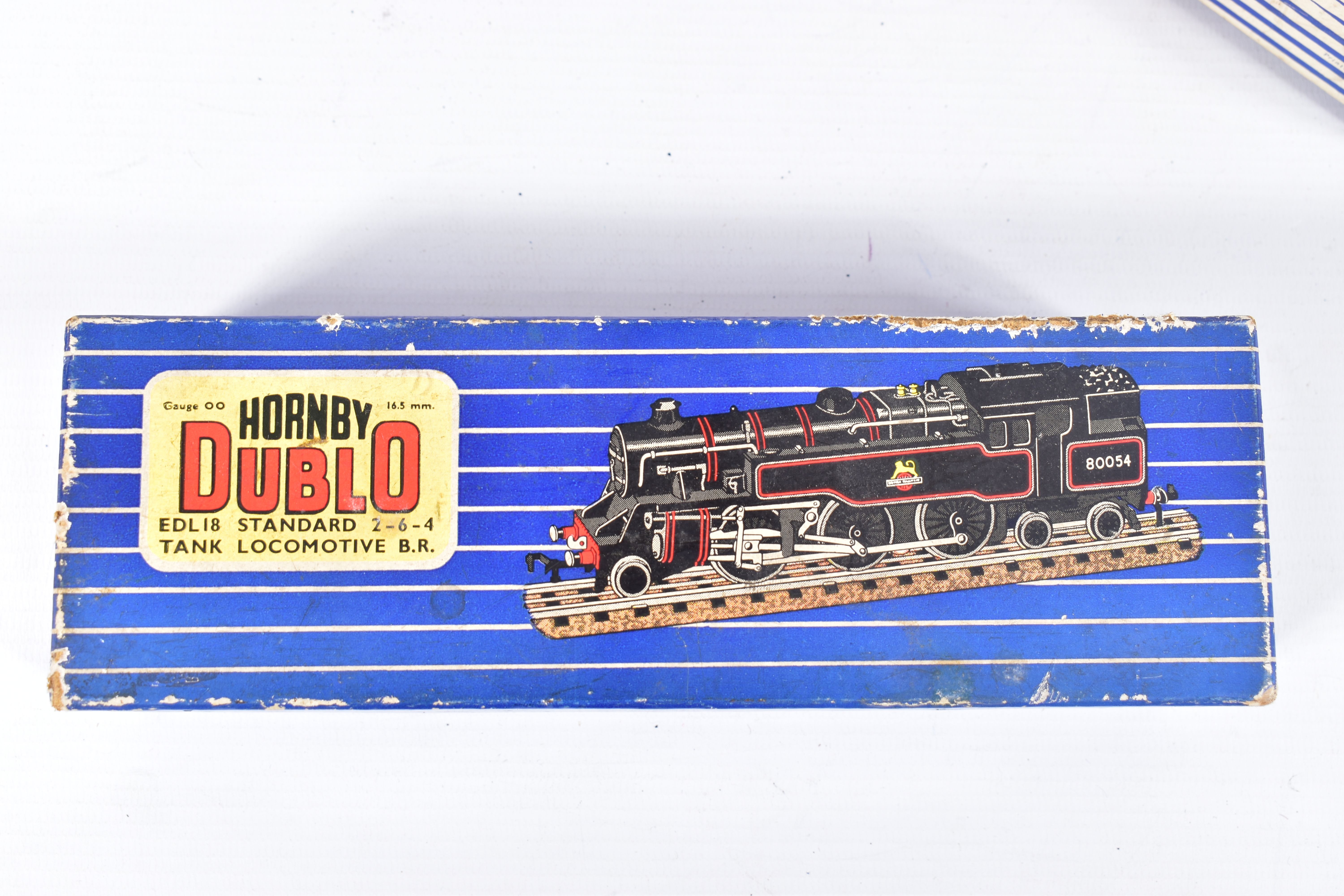 A BOXED HORNBY DUBLO CLASS 4MT STANDARD TANK LOCOMOTIVE, No.80054, B.R. lined black livery ( - Image 7 of 8