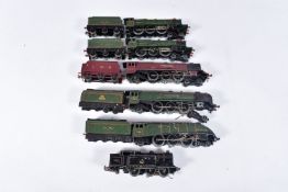 A QUANTITY OF UNBOXED HORNBY DUBLO LOCOMOTIVES, all are in playworn condition with paint loss and