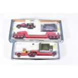 TWO BOXED CORGI CLASSICS DIAMOND T HEAVY HAULAGE SETS, Ballast Tractor with Girder Trailer and