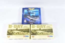 TWO BOXED CORGI CLASSICS D-DAY 50TH ANNIVERSARY SETS, No.97714, one still sealed in original (