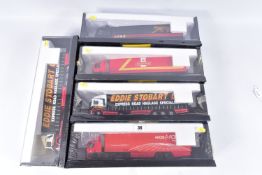 FIVE BOXED CORGI CLASSICS MODERN TRUCKS SERIES MODELS, E.R.F. EC Series Box Trailer - Lynx