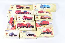 A QUANTITY OF BOXED CORGI CLASSICS BRITISH ROAD SERVICES DIECAST VEHICLES, to include E.R.F. V