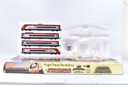 A BOXED HORNBY RAILWAYS OO GAUGE VIRGIN TRAINS PENDOLINO TRAIN SET, No.R1134, comprising class 390