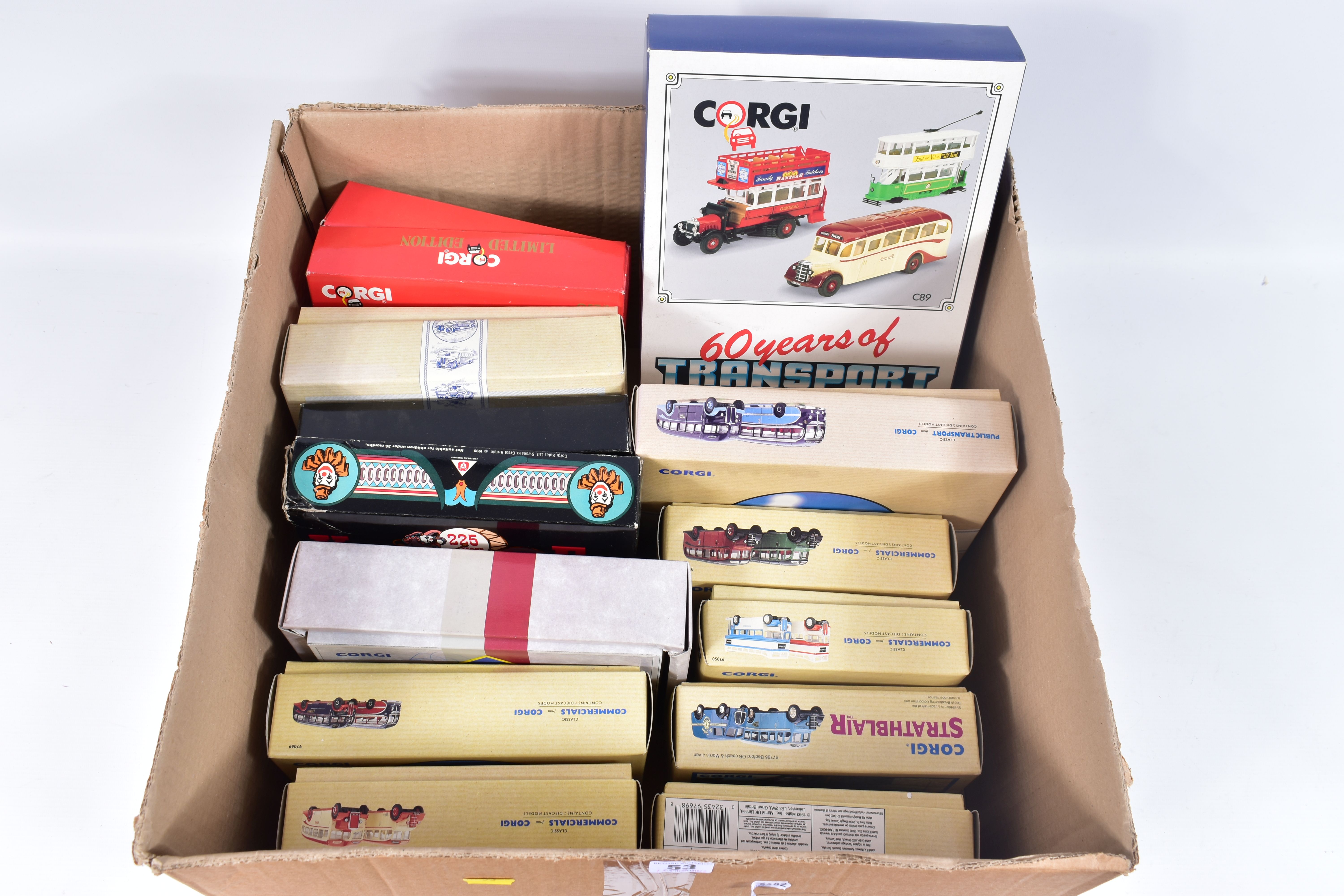 A QUANTITY OF BOXED CORGI CLASSICS GIFT SETS, majority are bus and coach sets but includes a