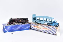 A BOXED HORNBY DUBLO CLASS 4MT STANDARD TANK LOCOMOTIVE, No.80054, B.R. lined black livery (