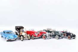 SIX BOXED FRANKLIN MINT AND DANBURY MINT VINTAGE AMERICAN CAR MODELS, Franklin Mint 1912 Packard