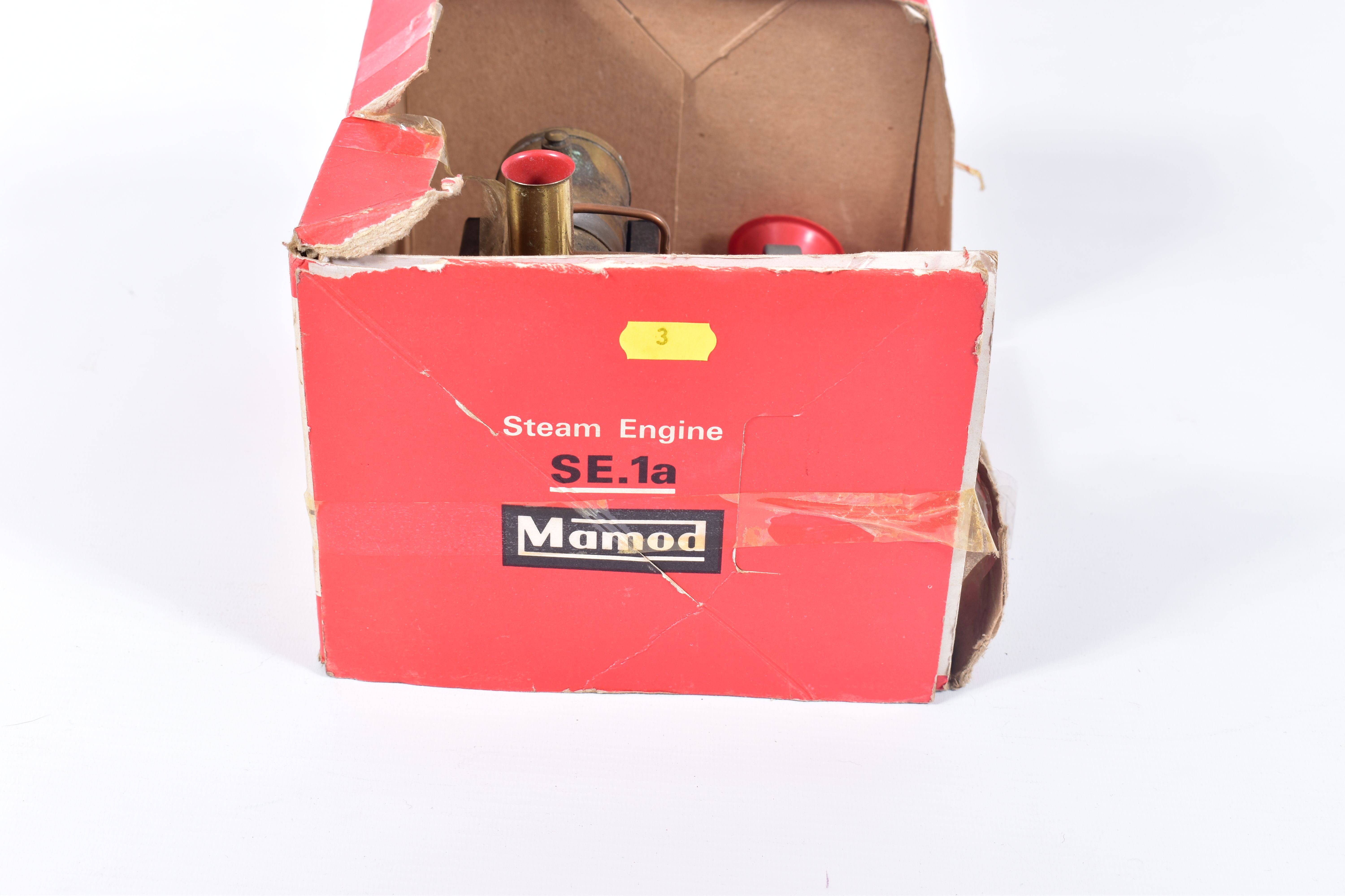 A BOXED MAMOD LIVE STEAM ENGINE, No.SE.1a, playworn condition, has been fired up, but appears - Image 7 of 8