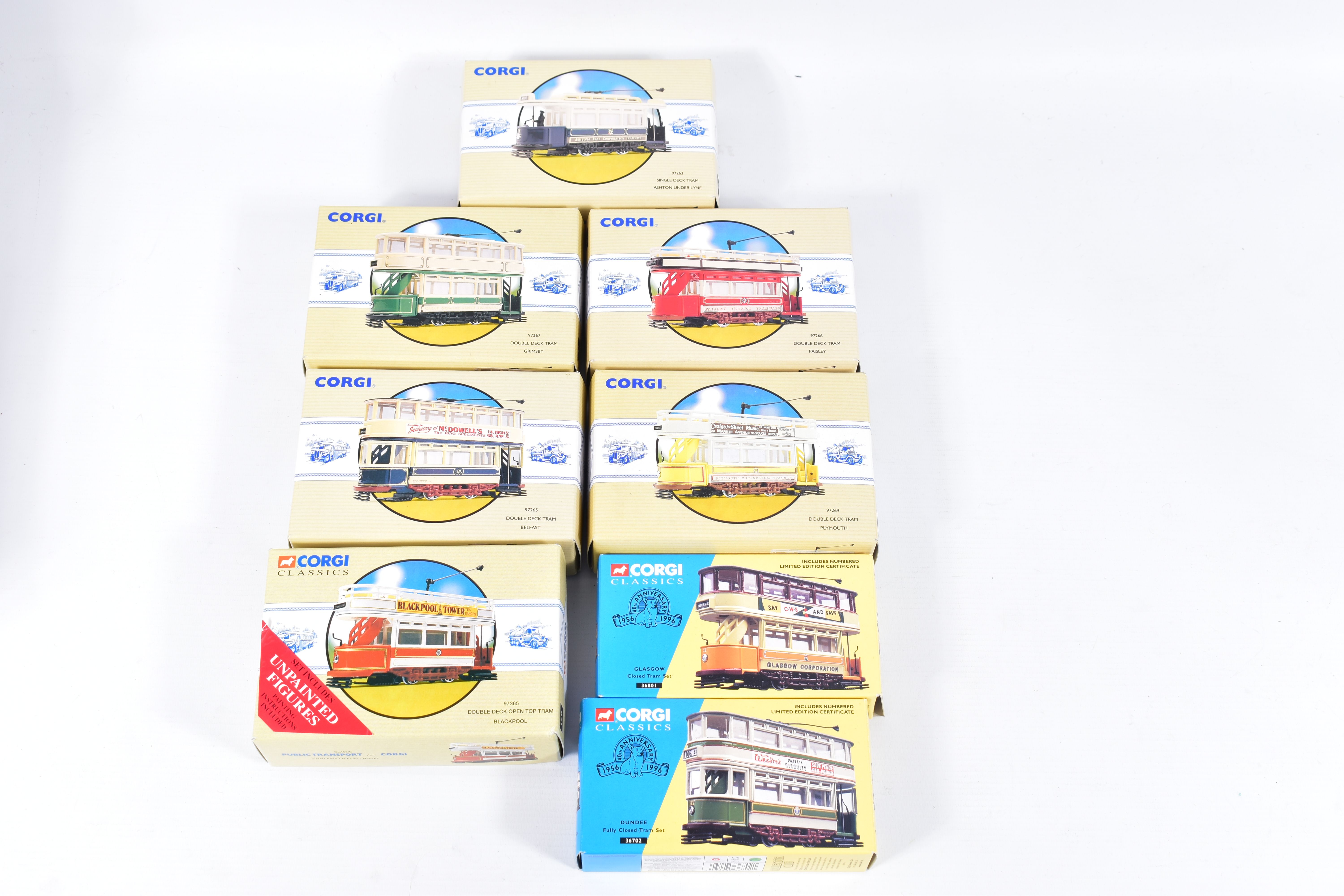 A COLLECTION OF BOXED CORGI CLASSICS TRAMCAR MODELS, all complete with limited edition - Bild 4 aus 6