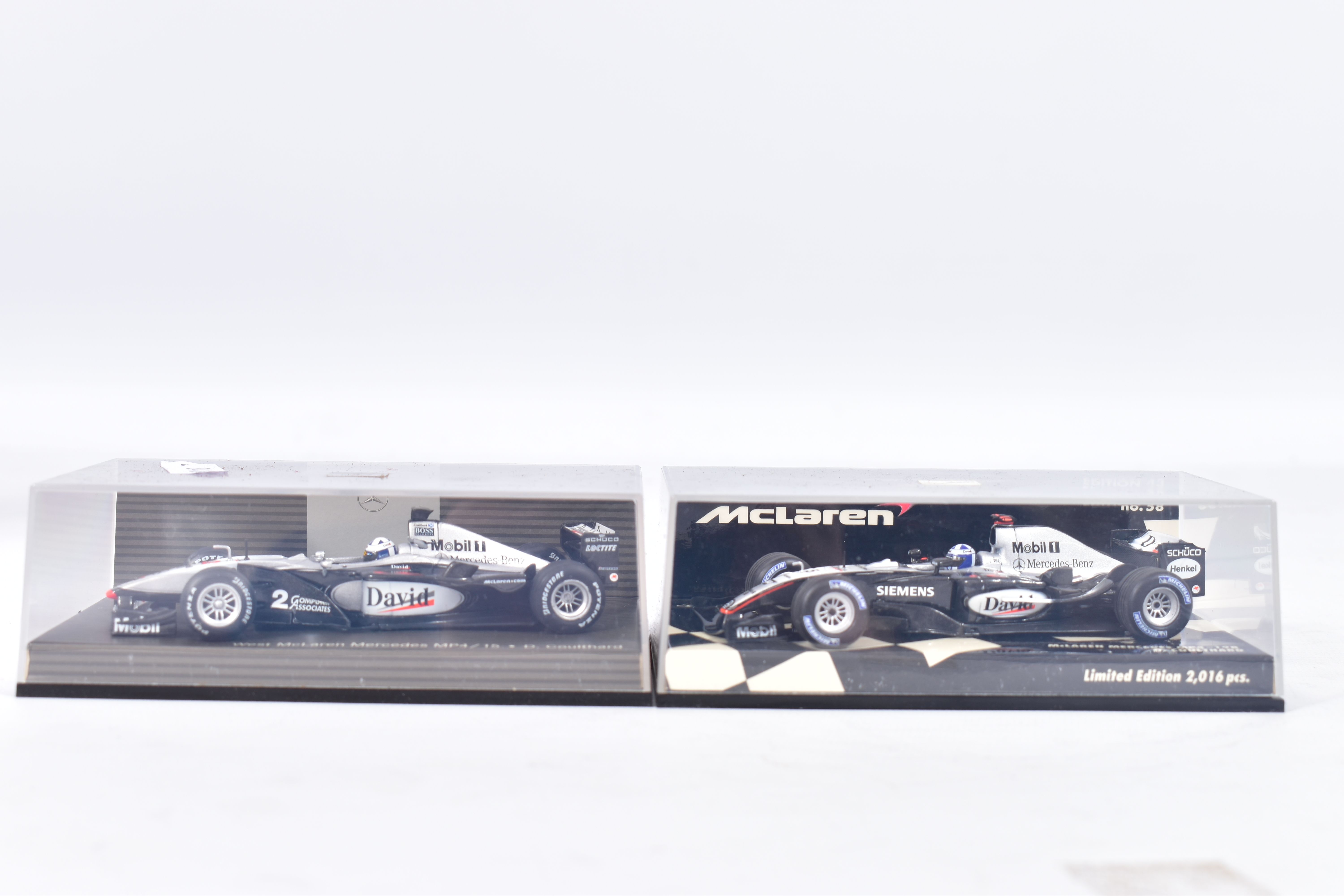 TEN BOXED ASSORTED PAUL'S MODEL ART MINICHAMPS 1:43 SCALE DIECAST F1 RACING CAR MODELS, all are - Image 3 of 6