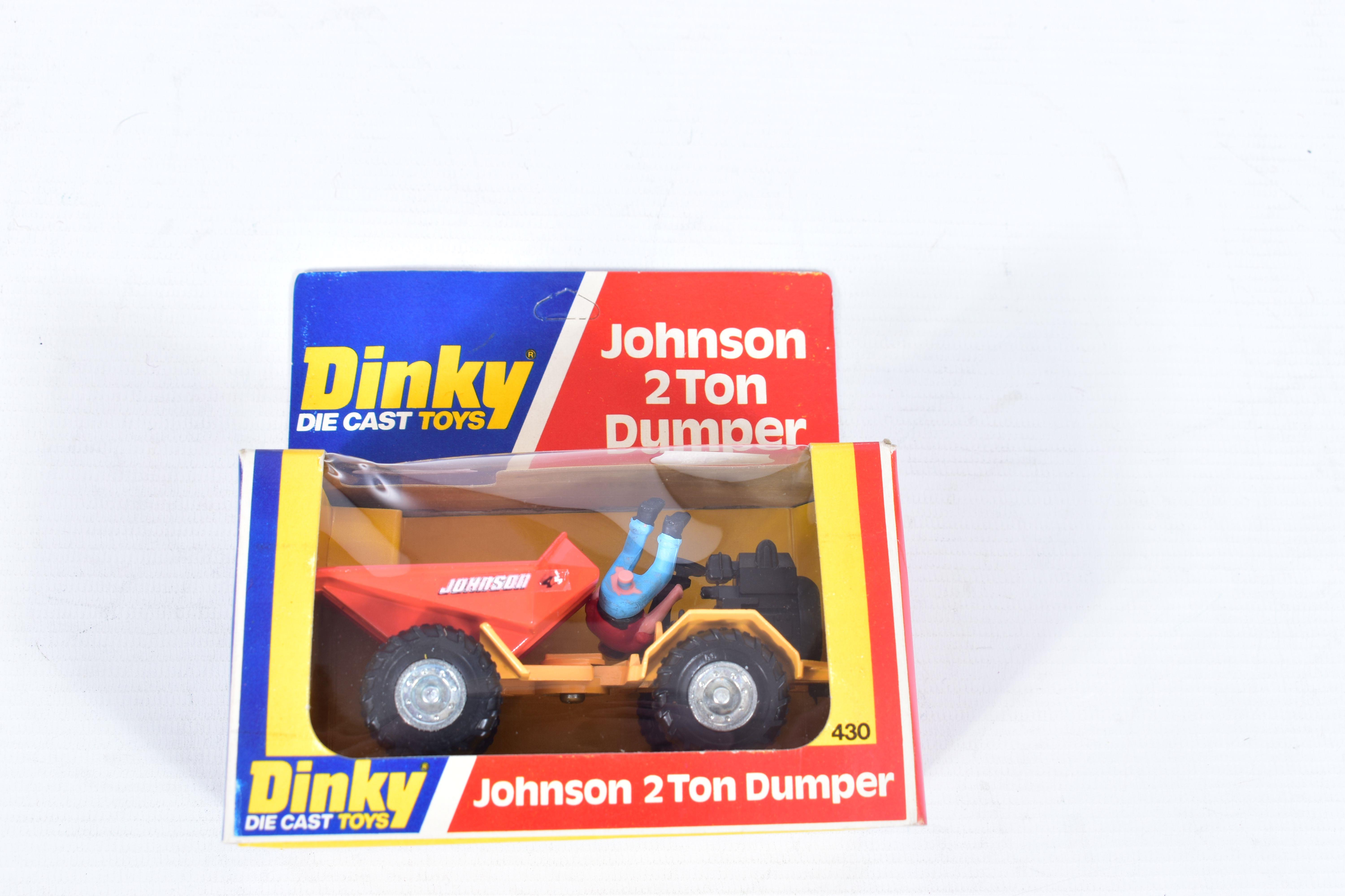 SIX BOXED MAINLY LATE ISSUE DINKY TOYS VEHICLES, Conveyancer Fork Lift Truck, No.404, Johnson 2 - Image 5 of 7