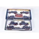 TWO BOXED CORGI CLASSICS PICKFORDS HEAVY HAULAGE SETS, two Scammell Constructors and 24 Wheel Low