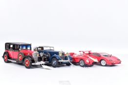 FOUR BOXED FRANKLIN MINT AND DANBURY MINT EUROPEAN CAR MODELS, Danbury Mint 1934 Hispano-Suiza J12