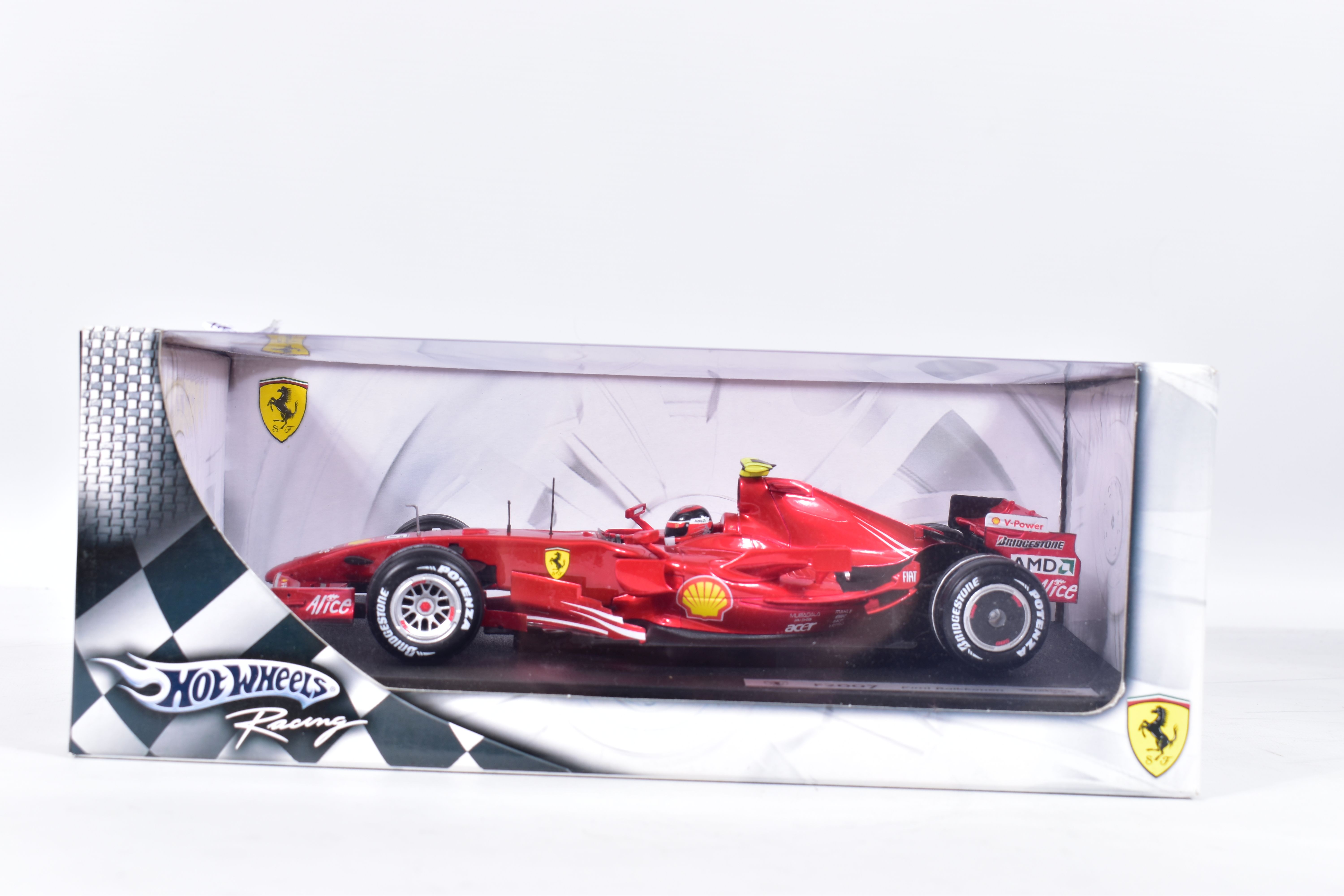 THREE BOXED MATTEL HOT WHEELS RACING 1;18 SCALE F1 RACING CAR MODELS, Ferrari 2000 World Champions - - Image 3 of 6