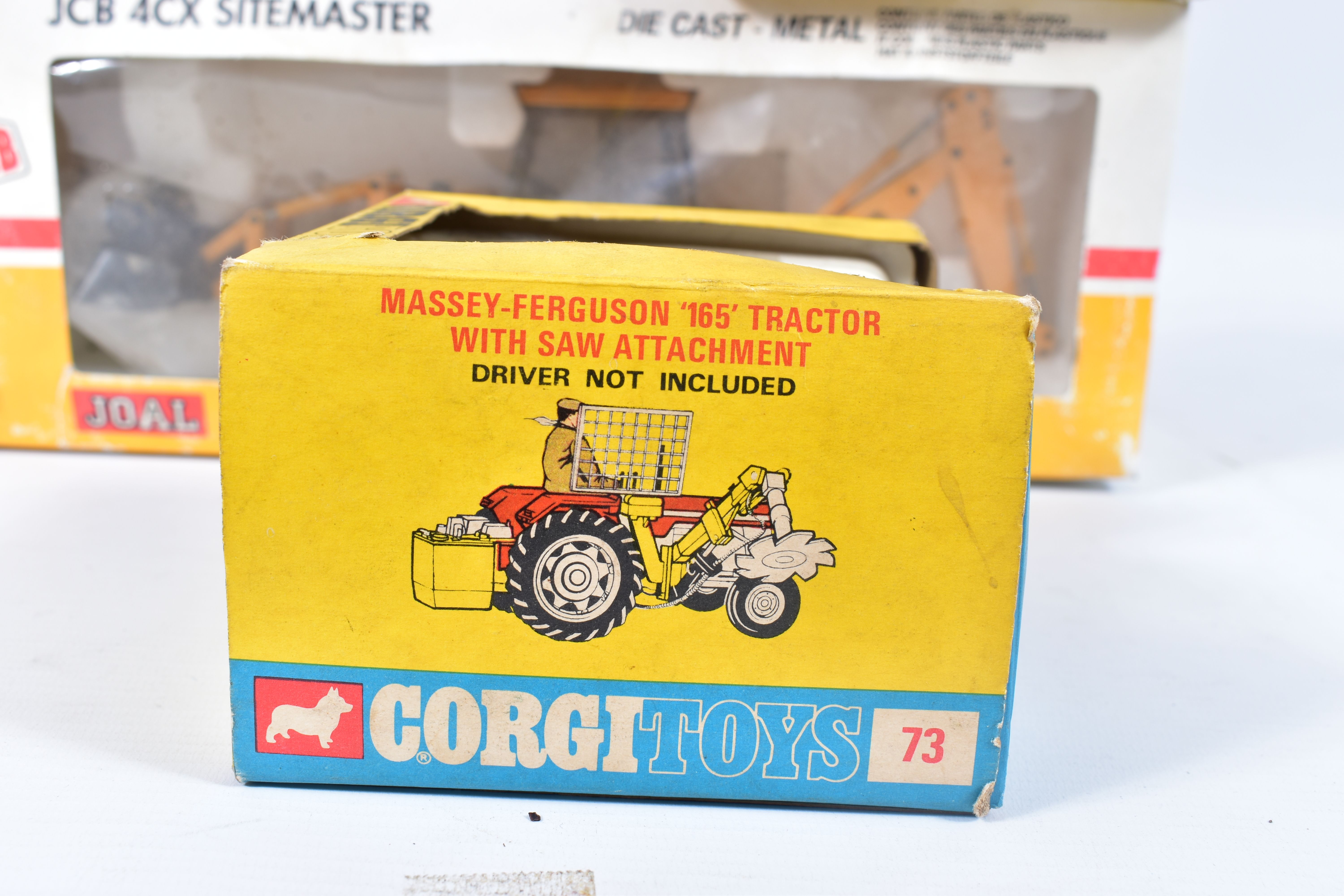 TWO BOXED CORGI TOYS TRACTOR MODELS, Massey-Ferguson 165 with Saw attachment, No.73 and Ford 5000 - Image 5 of 10