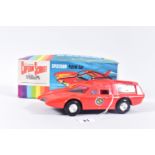 A BOXED CENTURY 21 TOYS PLASTIC FRICTION DRIVE CAPTAIN SCARLET SPECTRUM PATROL CAR, No.9, appears