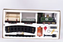 A BOXED MAMOD LIVE STEAM RAILWAY SET, No.RS1, not tested, appears largely complete with green SL1