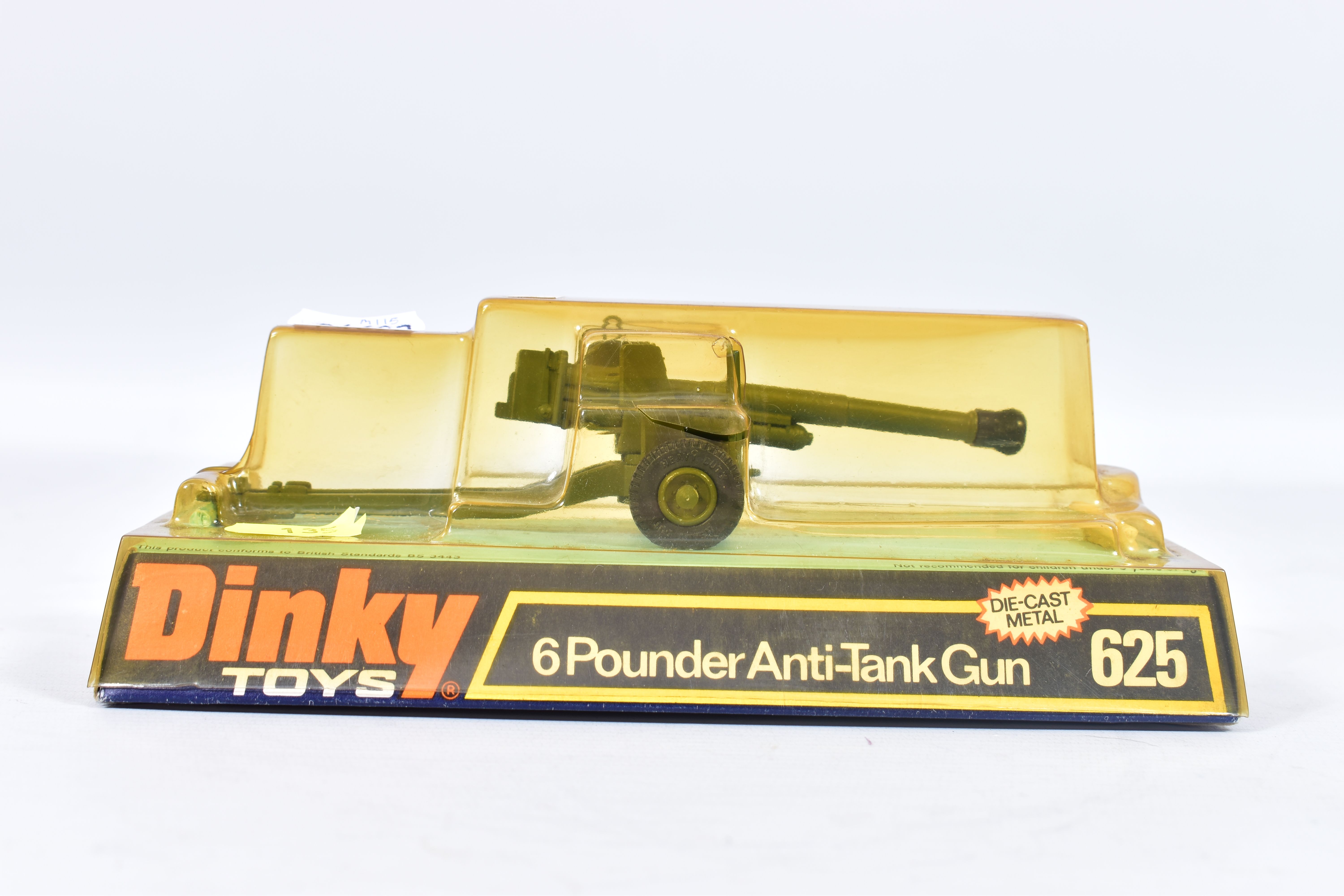 FIVE BOXED DINKY TOYS MILITARY VEHICLES, Brenn Gun Carrier, No.622, 6 Pounder Anti-Tank Gun, No.625, - Image 4 of 6