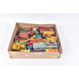 A QUANTITY OF UNBOXED AND ASSORTED PLAYWORN DIECAST VEHICLES, to include Dinky Supertoys Foden Eight