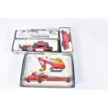 FOUR BOXED CORGI CLASSICS SCAMMELL HEAVY HAULAGE SETS, Highwayman Low Loader with Priestmann Luffing