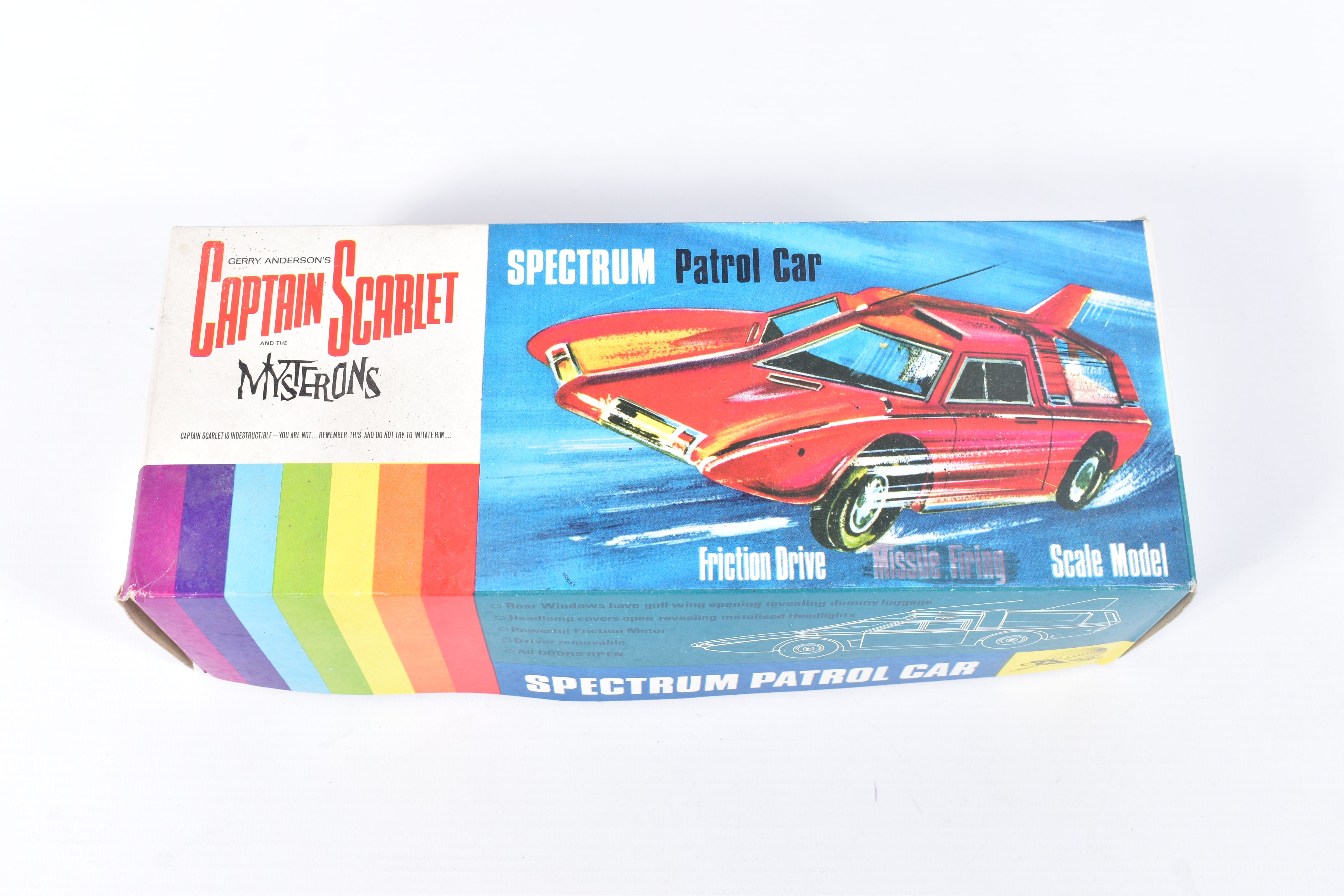 A BOXED CENTURY 21 TOYS PLASTIC FRICTION DRIVE CAPTAIN SCARLET SPECTRUM PATROL CAR, No.9, appears - Bild 5 aus 7