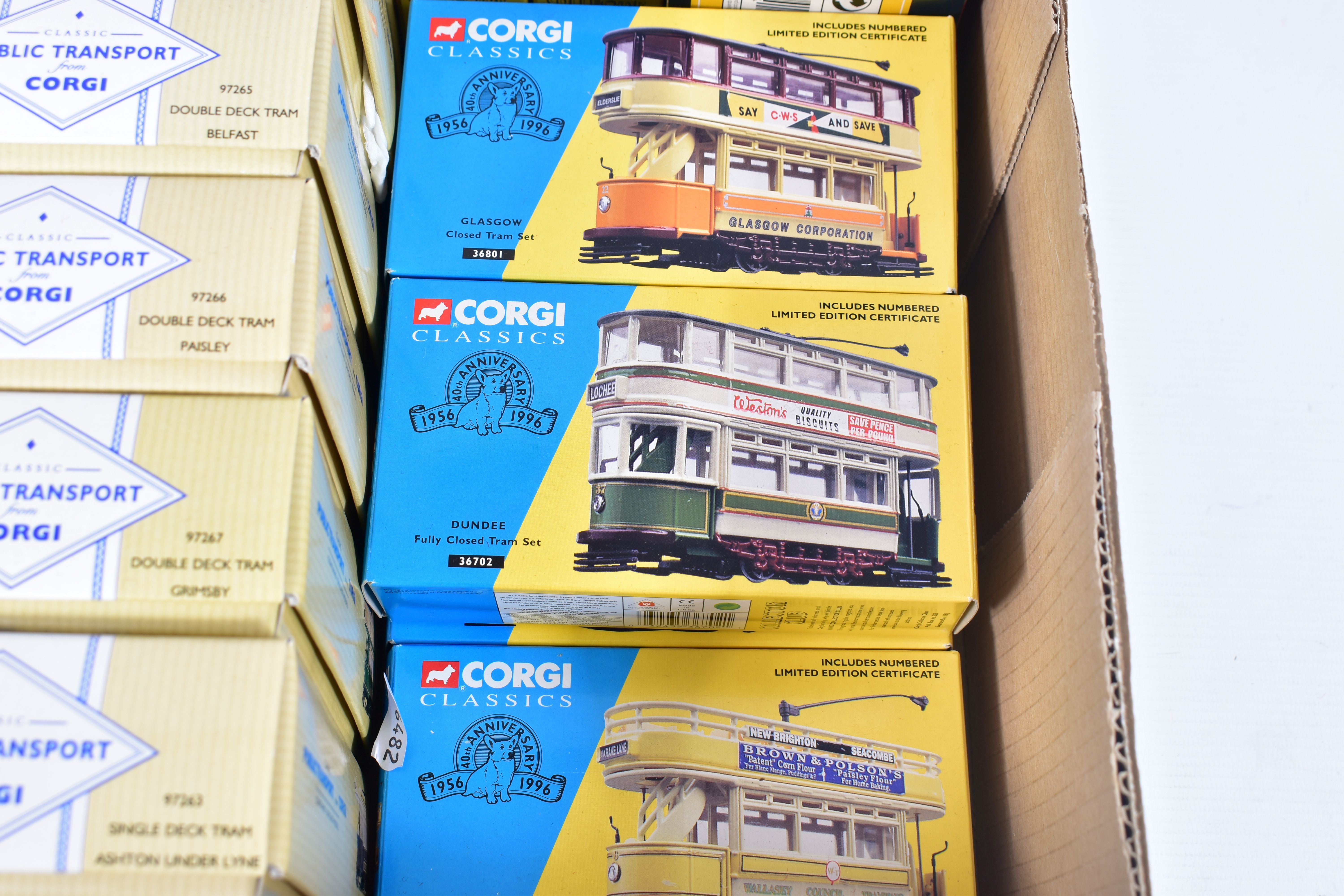 A COLLECTION OF BOXED CORGI CLASSICS TRAMCAR MODELS, all complete with limited edition - Bild 2 aus 6