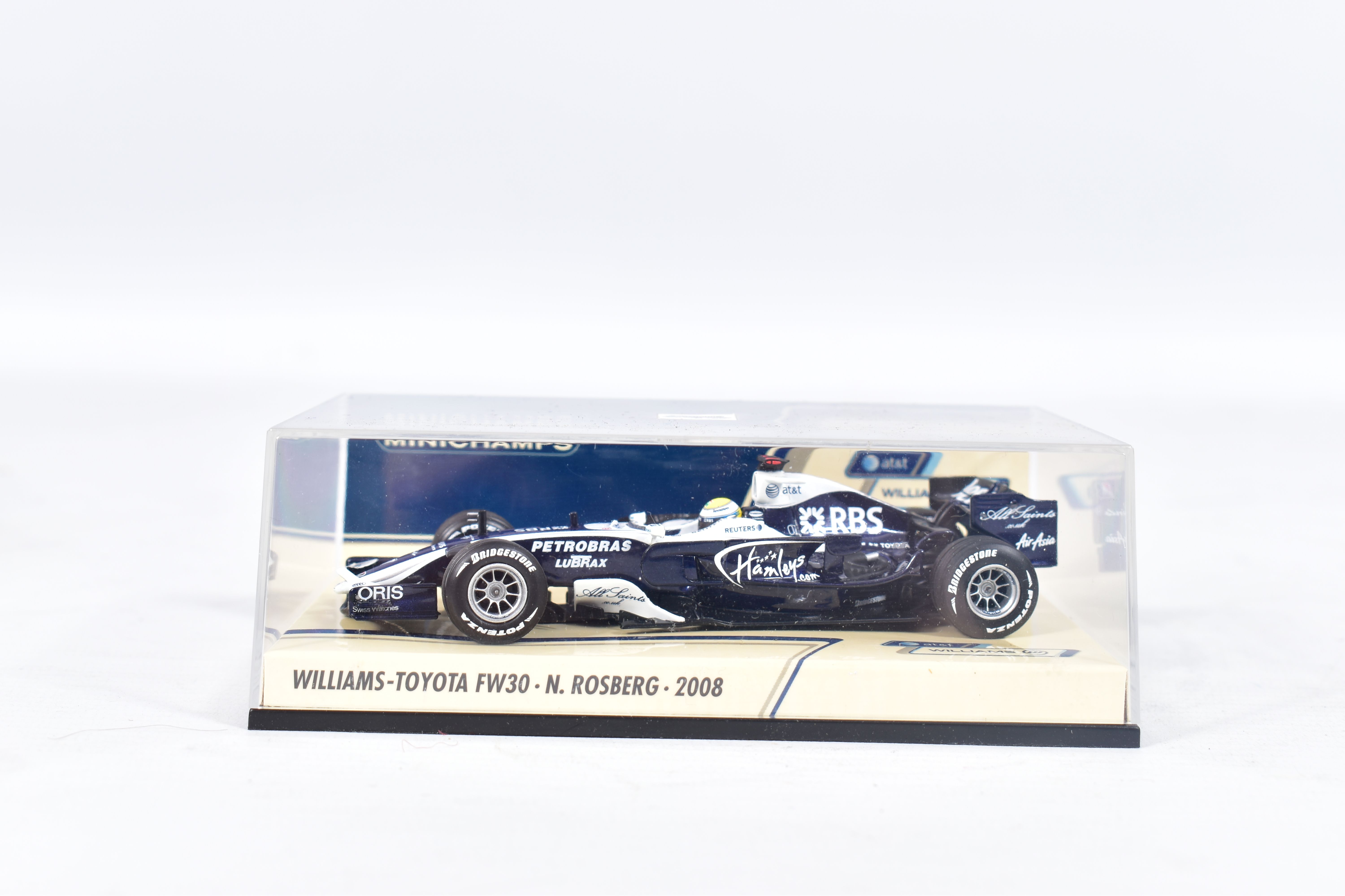 NINE BOXED ASSORTED PAUL'S MODEL ART MINICHAMPS 1:43 SCALE DIECAST F1 RACING CAR MODELS, all are - Image 6 of 6