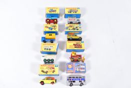 EIGHT BOXED MATCHBOX 1-75 SERIES MODELS, No's.11, 12, 16, 17, 18, 49, 60, 61, all are regular wheels