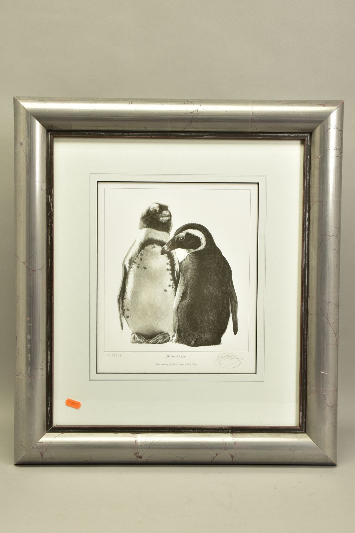 GARY HODGES (BRITISH 1954) 'JUST THE TWO OF US', a signed limited edition print of two Jackass