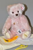 A STEIFF FOR DANBURY MINT LIMITED EDITION 'ENGLAND'S ROSE' BEAR, pink mohair, fully jointed, wearing