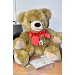 A STEIFF COSY FRIENDS 'BOBBY THE BEAR', caramel plush, serial no. 2063, catalogue no. 013829, with