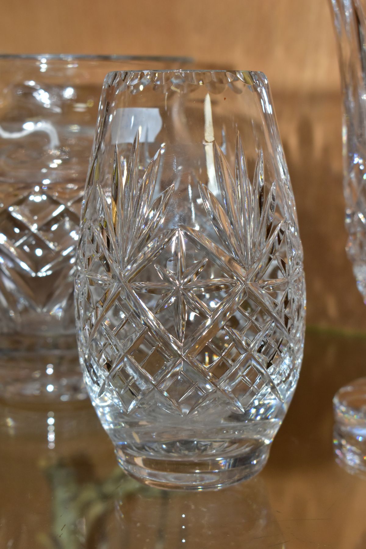 THREE WATERFORD CRYSTAL VASES AND A THOMAS WEBB VASE, including two Waterford Nocturne examples, - Image 2 of 7