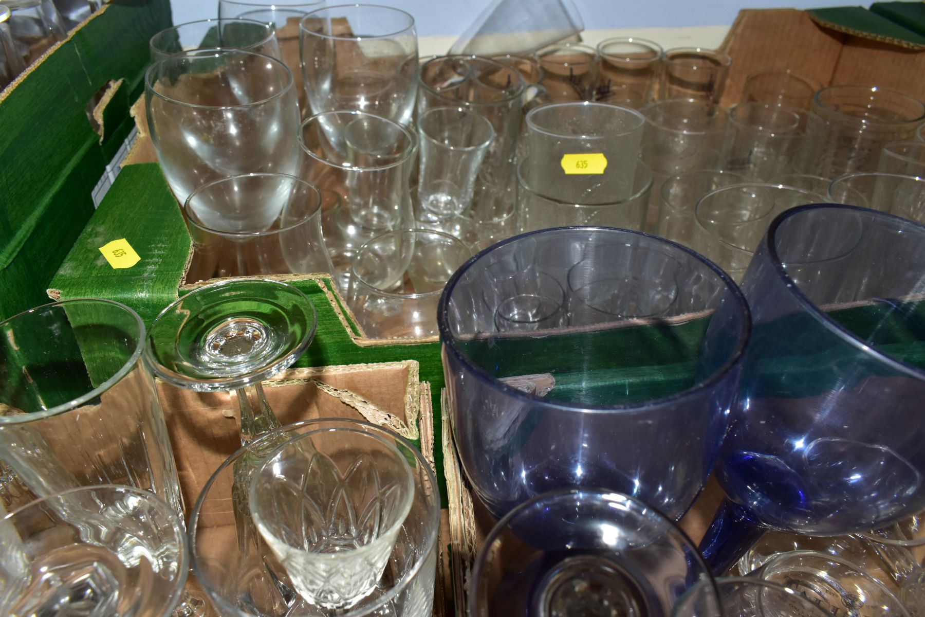 FOUR BOXES AND LOOSE ASSORTED DRINKING GLASSES ETC, to include boxed Dartington FT83 Irish coffee - Image 7 of 9