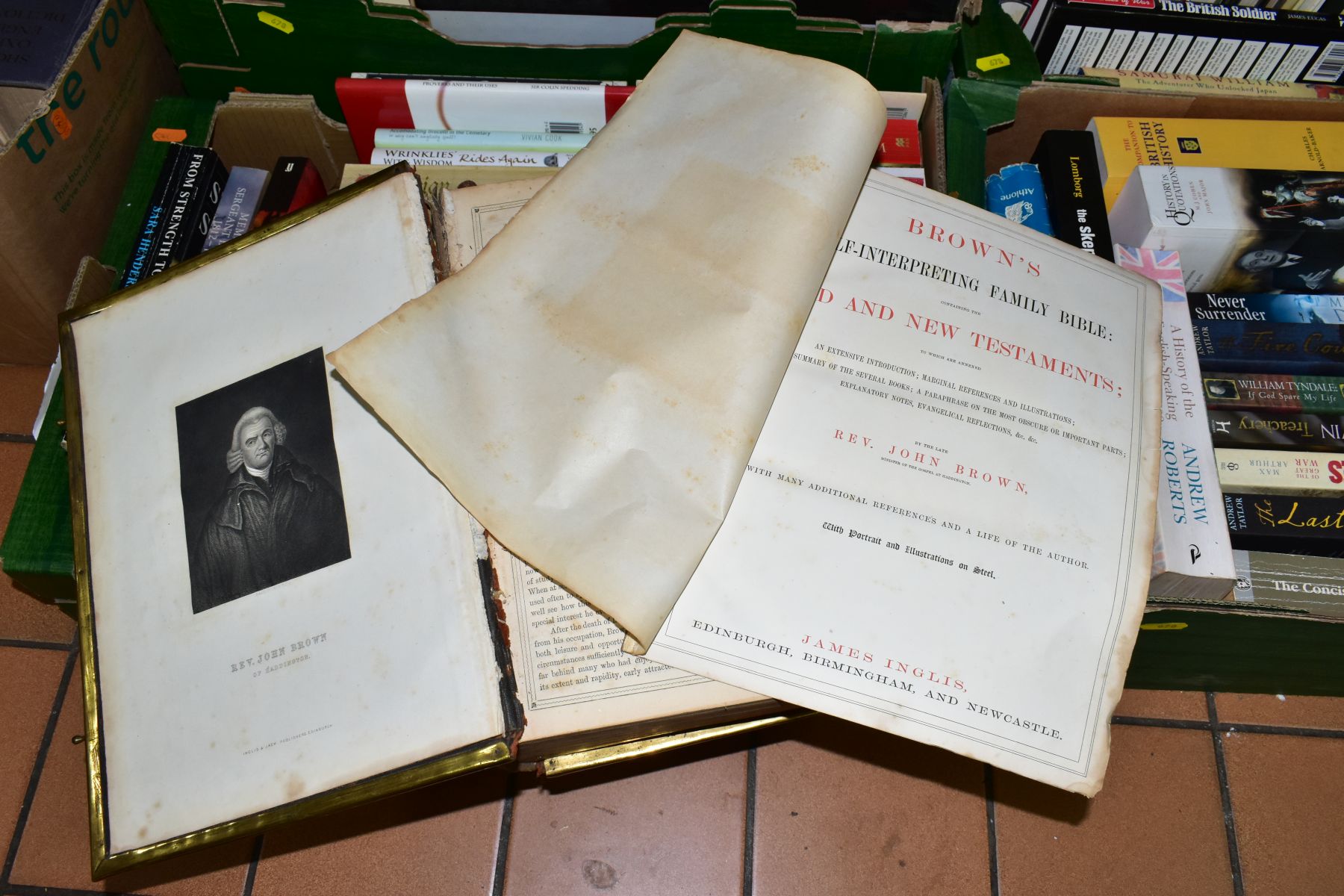 FIVE BOXES AND LOOSE BOOKS AND EPHEMERA, approximately ninety to one hundred books, titles to - Image 13 of 15