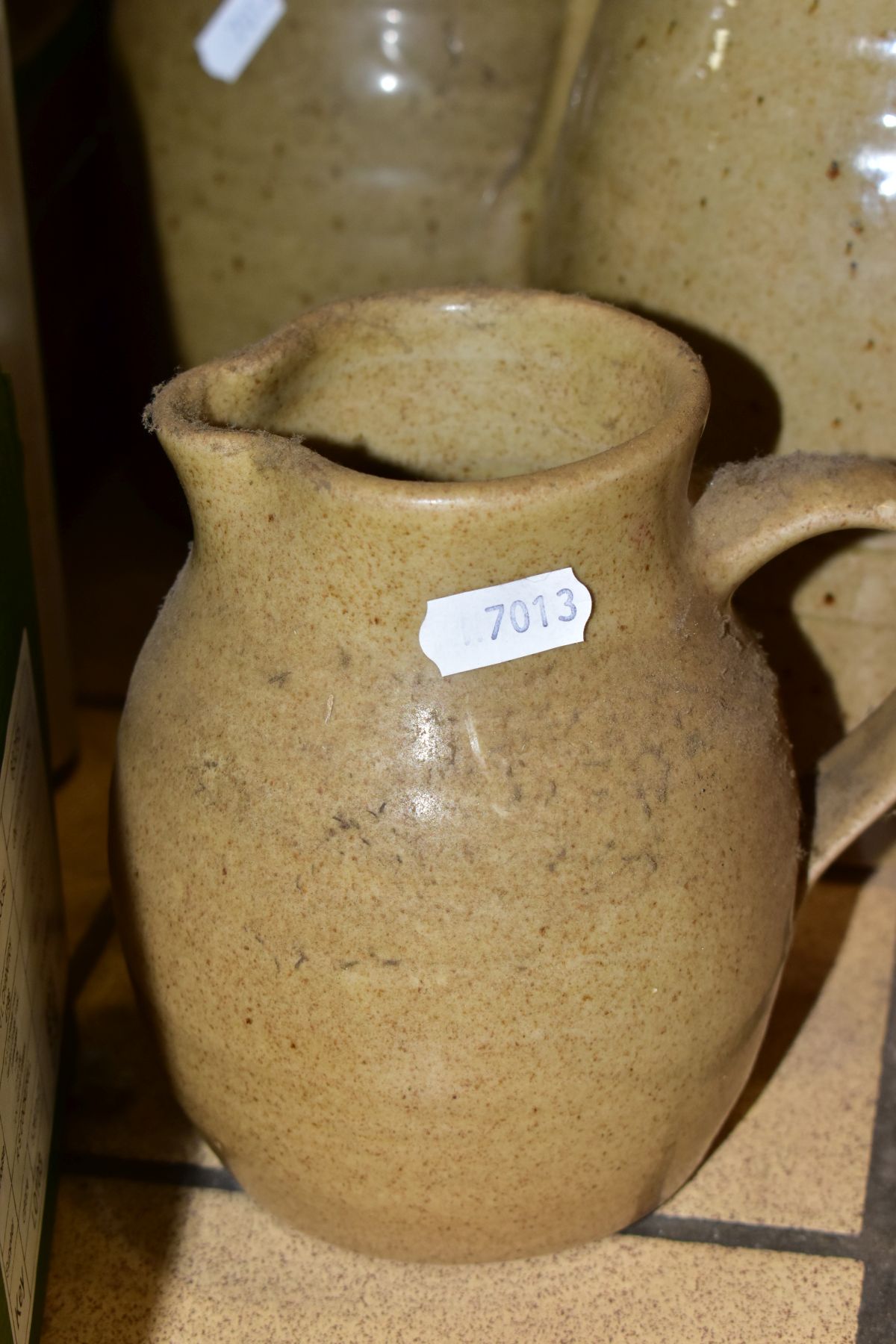 THREE BOXES AND LOOSE CERAMICS, GLASS AND METALWARES, including a French silver handled three - Image 5 of 16