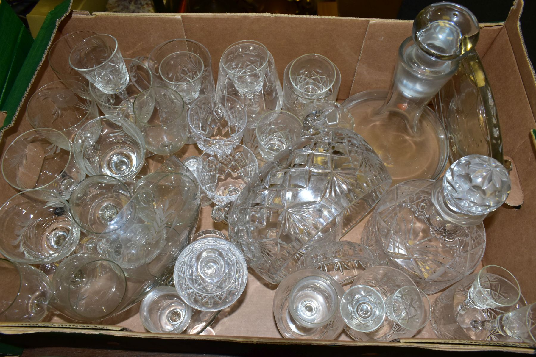 FOUR BOXES AND LOOSE CERAMICS AND GLASS WARES, to include a Royal Doulton Pretty Ladies Alexandra - Image 6 of 11