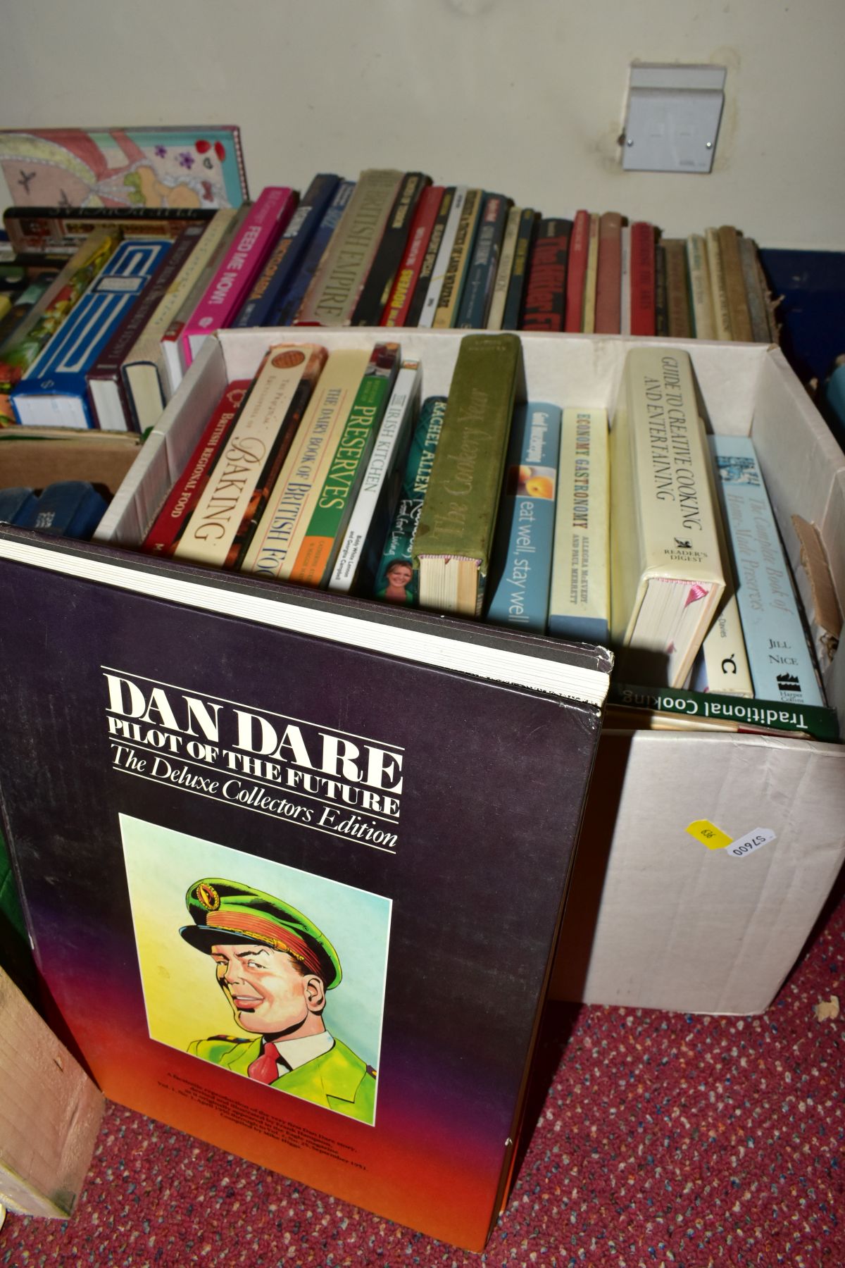 SEVEN BOXES OF BOOKS ETC, subjects include cookery - James Martin, River Cottage, Vefa's Cottage, - Image 8 of 10