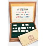 A CASED 'THE STAMPS OF ROYALTY' SILVER STAMP COLLECTION, an incomplete set of silver 'Stamps of