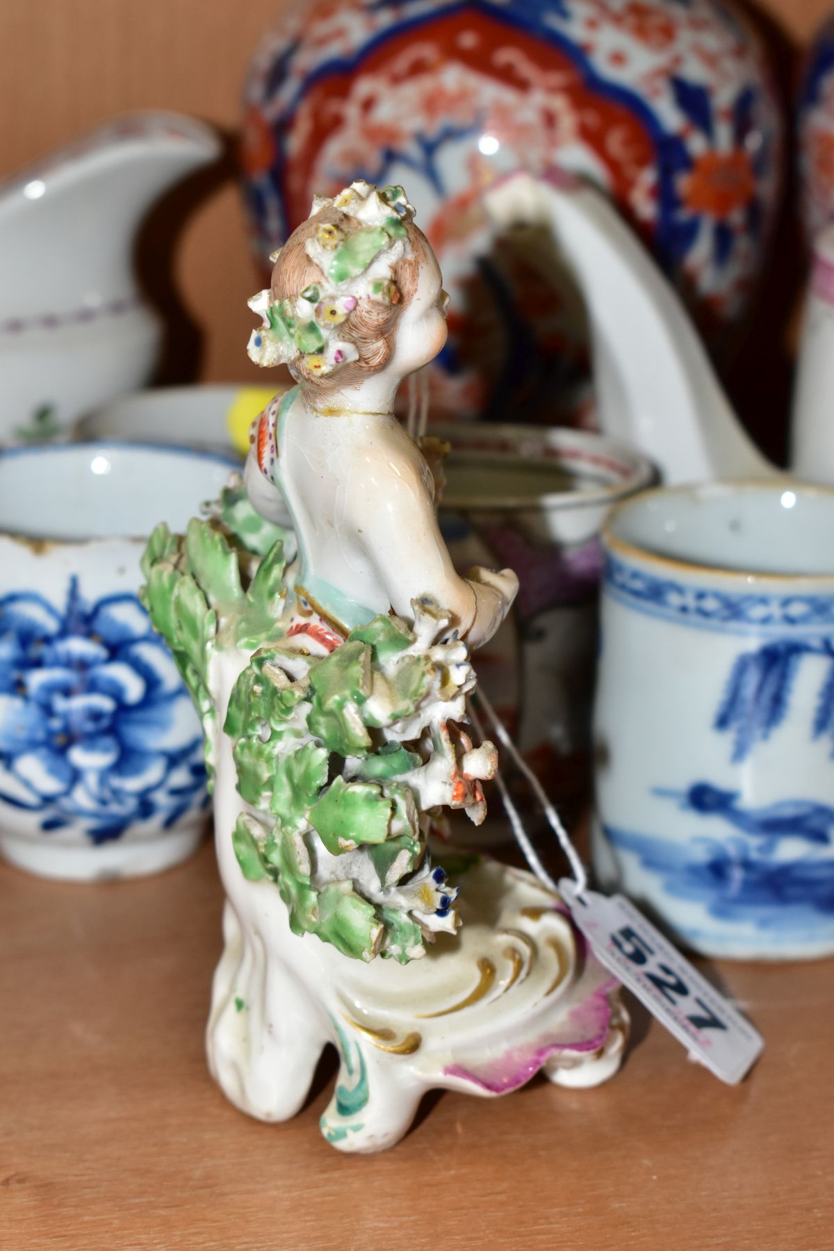 A GROUP OF 18TH AND 19TH CENTURY ENGLISH, CHINESE AND JAPANESE POTTERY AND PORCELAIN, MANY PIECES - Image 8 of 13