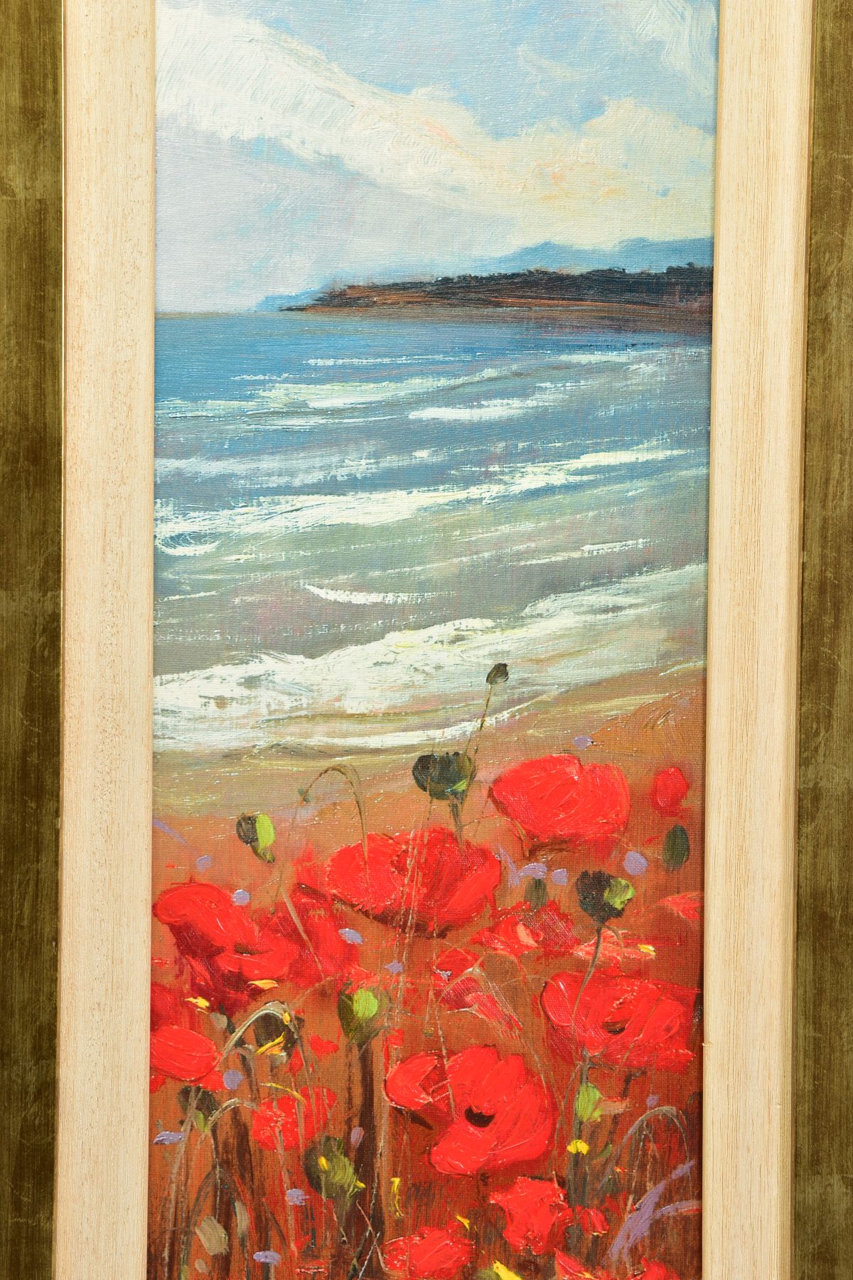 BRUNO TINUCCI (ITALY 1947) 'VISTA BELLA', a coastal landscape of Poppies before a beach, 48/195 with - Image 2 of 11