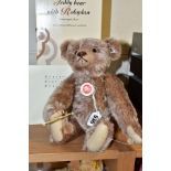 A BOXED LIMITED EDITION STEIFF 'TEDDY BEAR WITH ROLOPLAN', no.759/2000, brown tipped mohair, fully