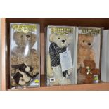 THREE BOXED MERRYTHOUGHT TEDDY BEARS, limited editions made for Compton and Woodhouse, comprising