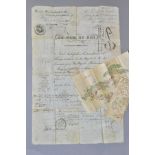 EPHEMERA, A diplomatic document from circa 1834 with the legend 'Au Nom Du Roi' (In the Name of