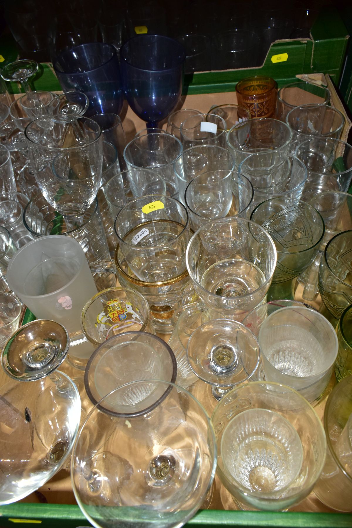 FOUR BOXES AND LOOSE ASSORTED DRINKING GLASSES ETC, to include boxed Dartington FT83 Irish coffee - Image 2 of 9